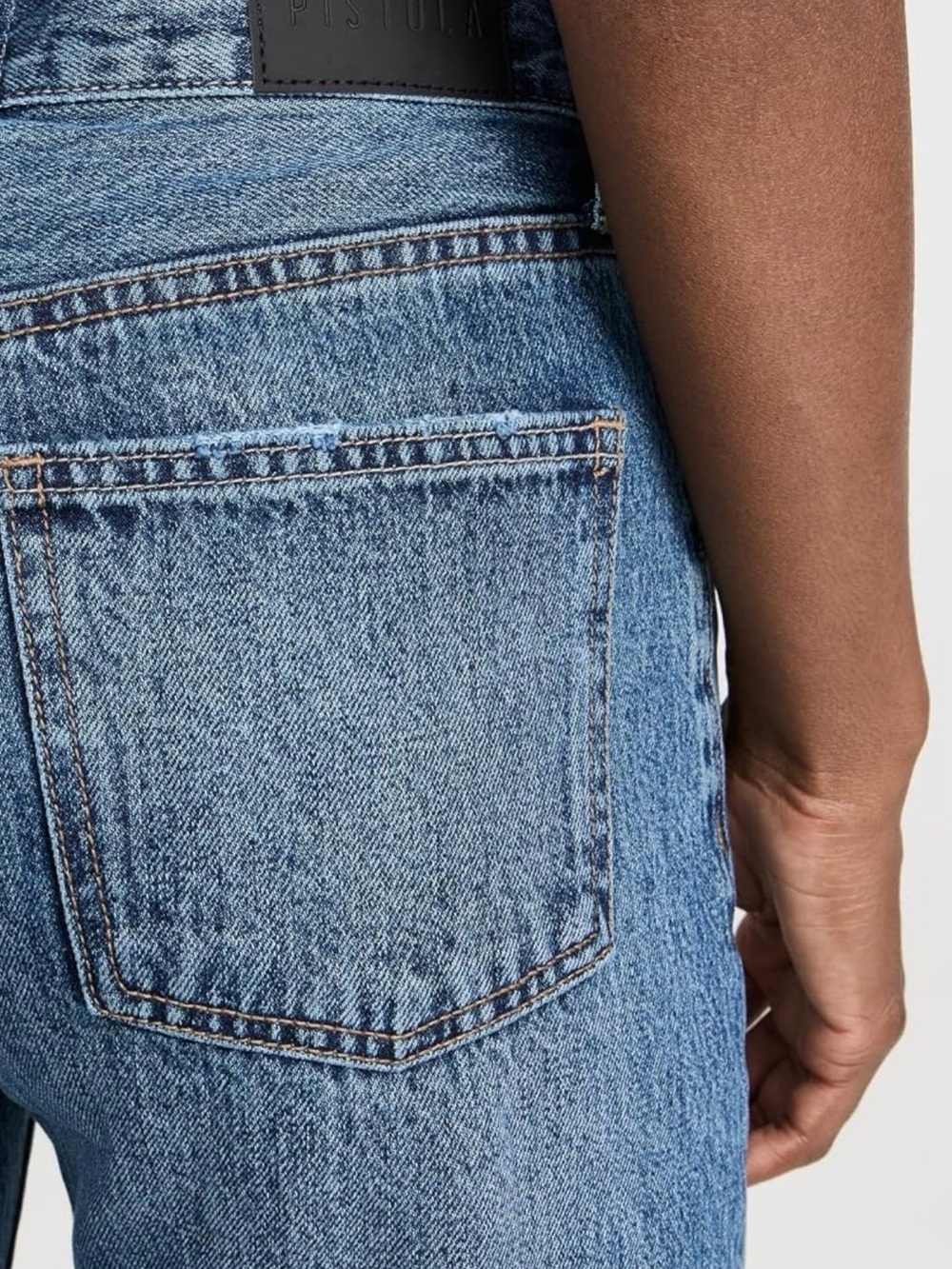 Pistola Lexi Mid Rise, Signature Bowed Straight Jeans in Artisan wash - Picture 5 of 11